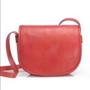 NWT J. Crew Copeley Grand saddle bag in coral